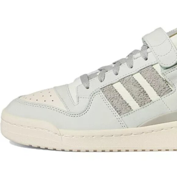 New Adidas Men sz 18 Forum 84 Low Linen Green Grey Off White FZ6298 Sneaker - Picture 2 of 12